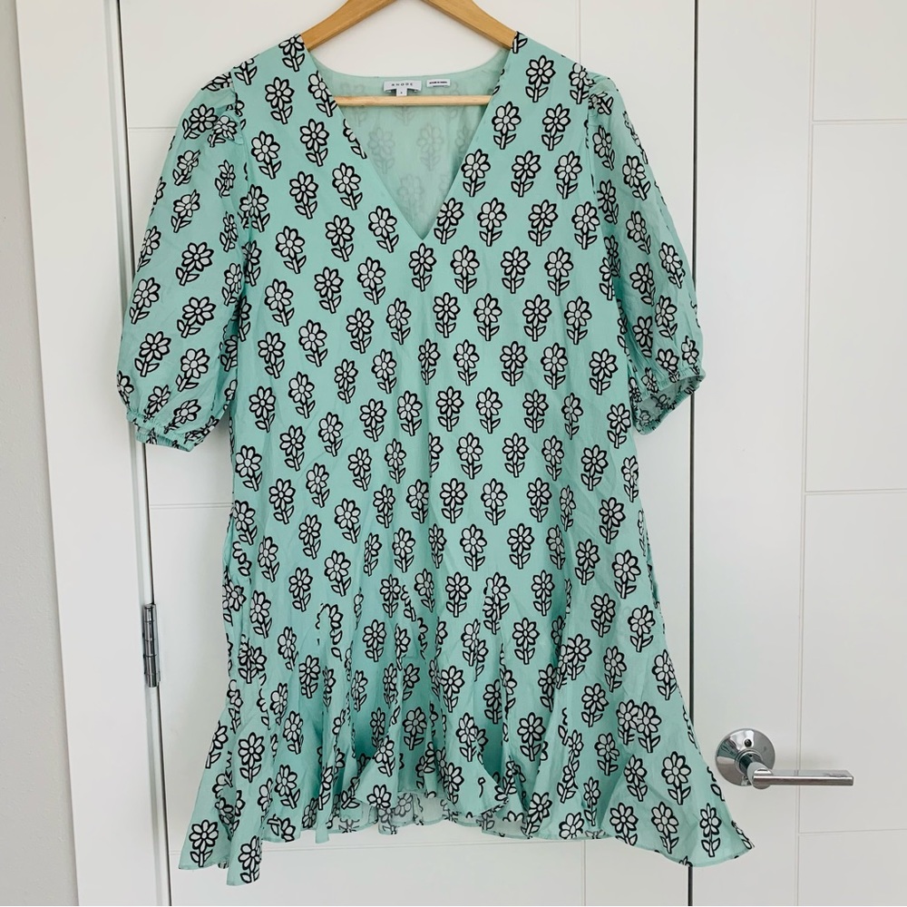 RHODE Green Floral Dress